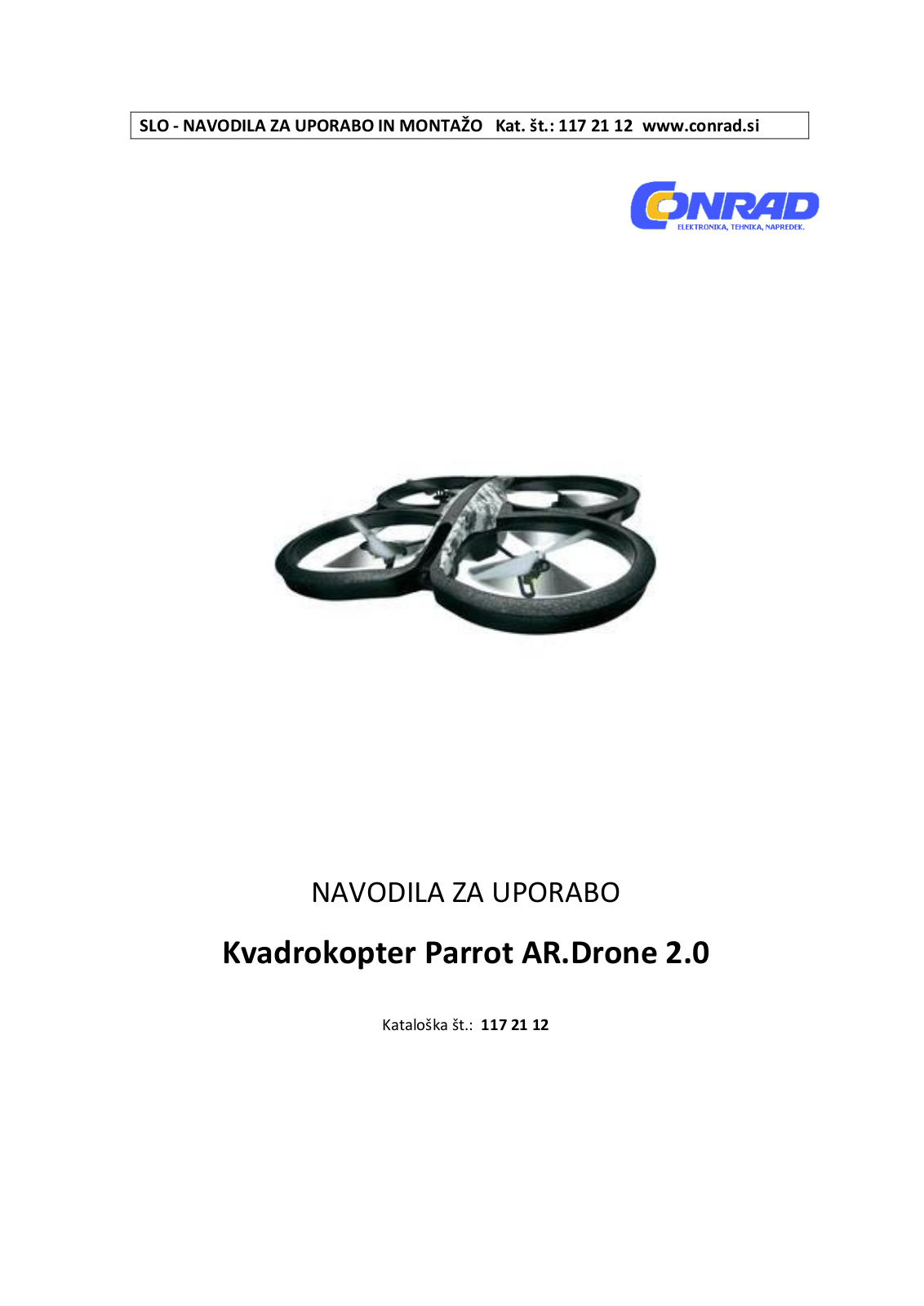 Parrot AR.Drone 2.0 User guide