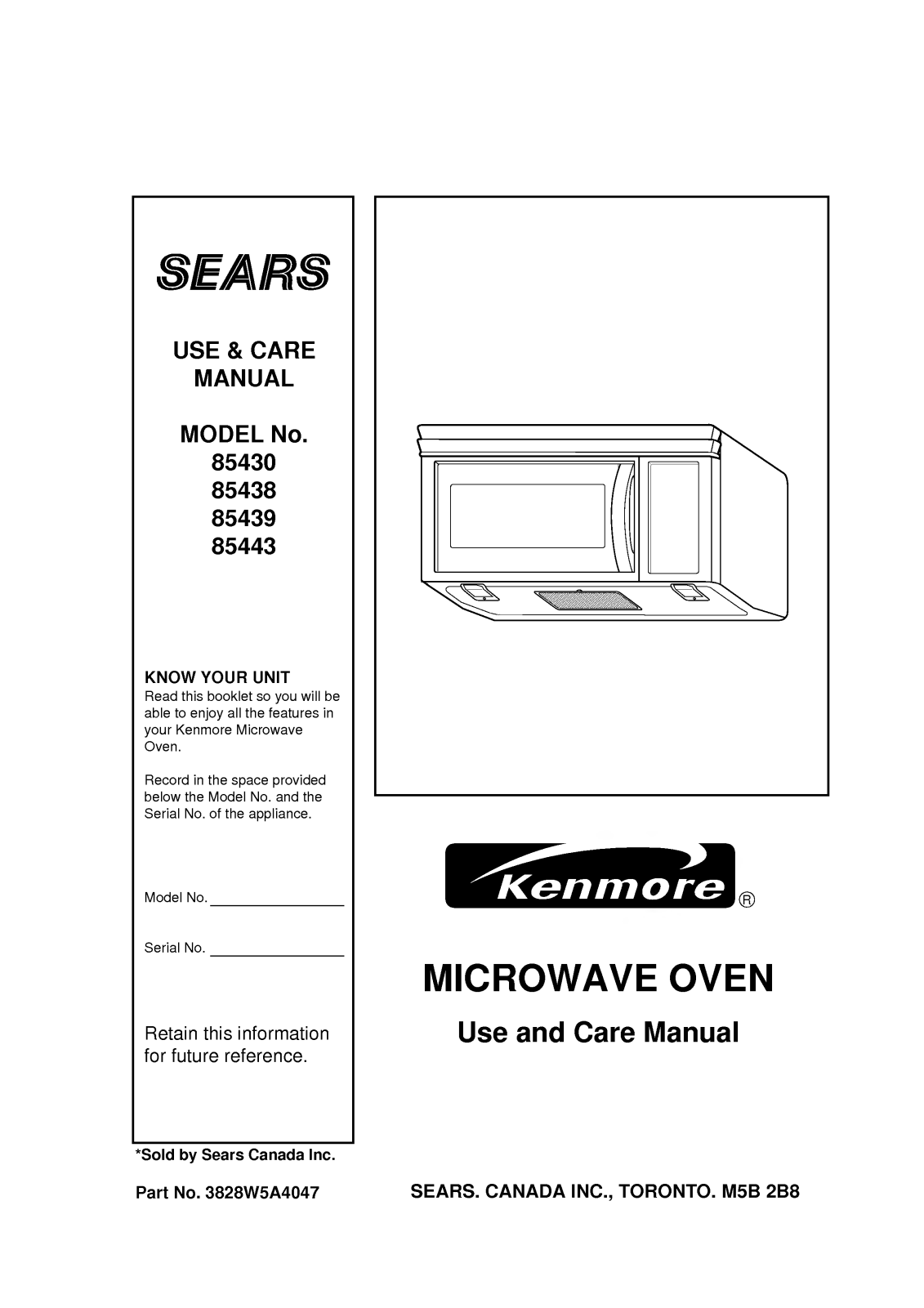 LG 85439, 85430, 85443 User Manual