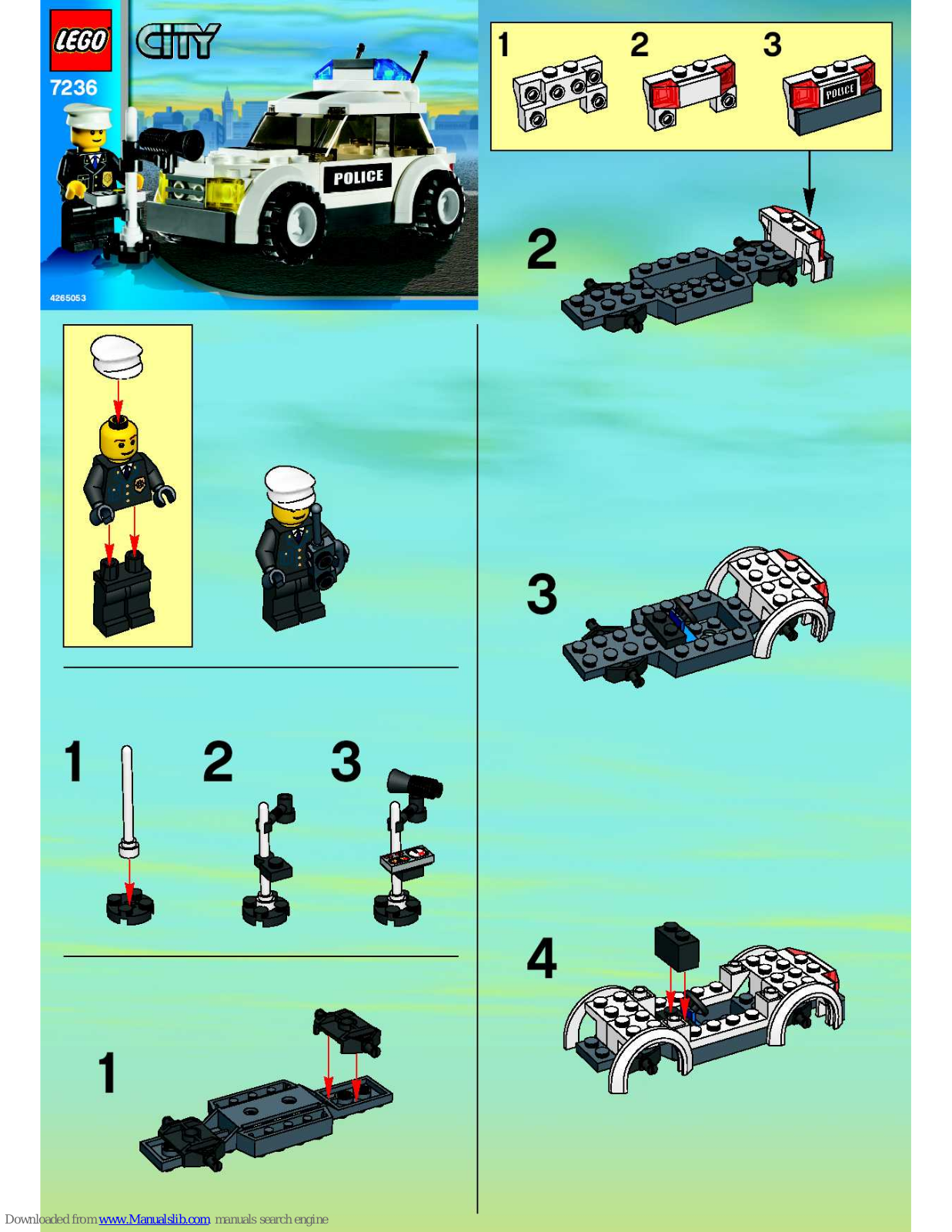 LEGO City 7236 Building Instructions