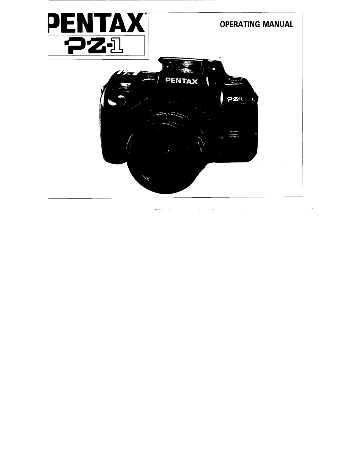 Pentax PZ-1 Instruction Manual