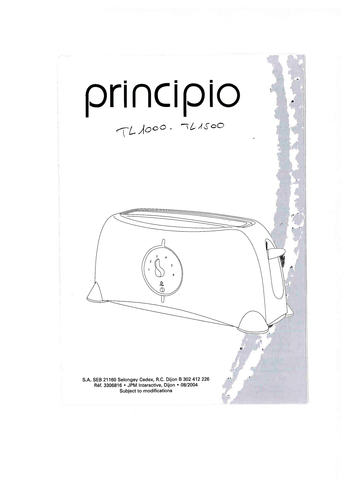 MOULINEX TL1000, TL1500 User Manual