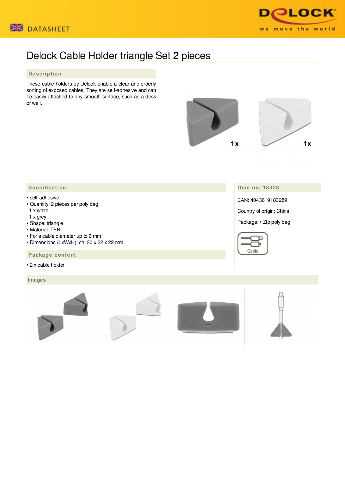 DELOCK 18328 Datasheet - ManualMachine.com