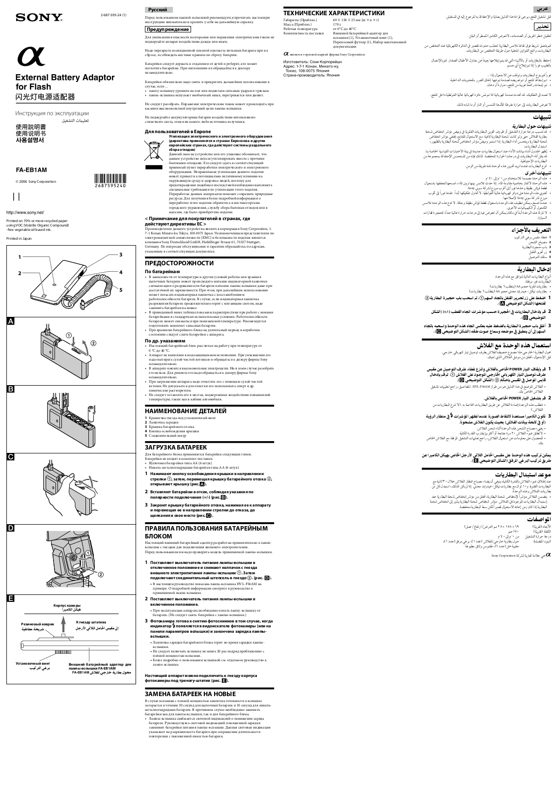 Sony FA-EB1AM User Manual