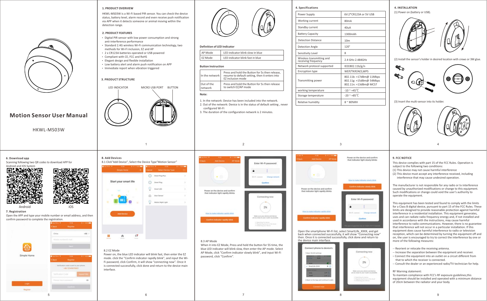 HANK ELECTRONICS MS03W User Manual