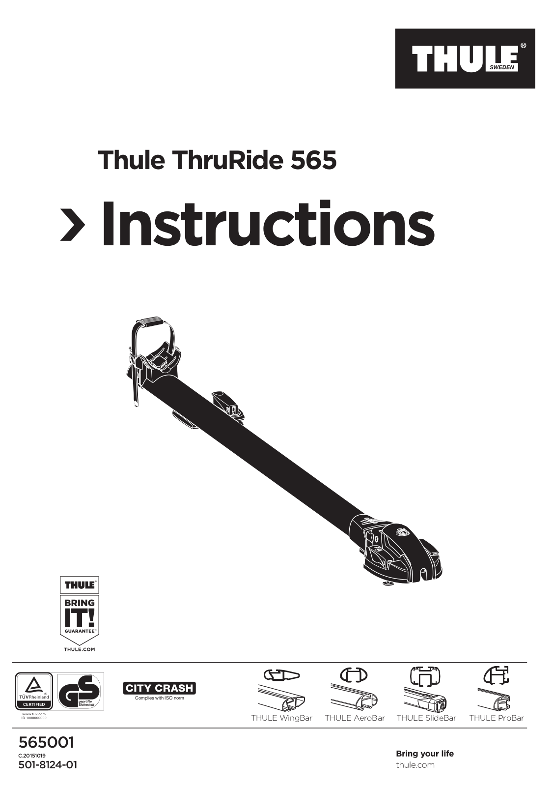 Thule 565 User Manual