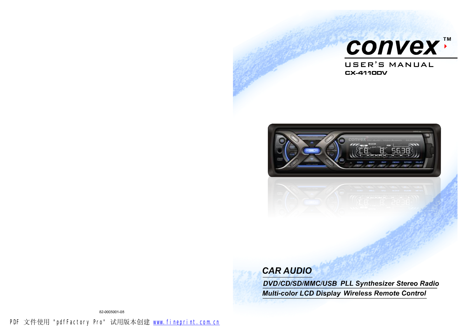 Convex CX-4110DV User Manual