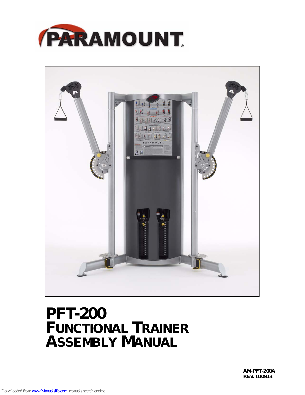 Paramount Fitness PFT-200, XFW5600, XFW6400, XFW5700, FS-23 Assembly  Manual