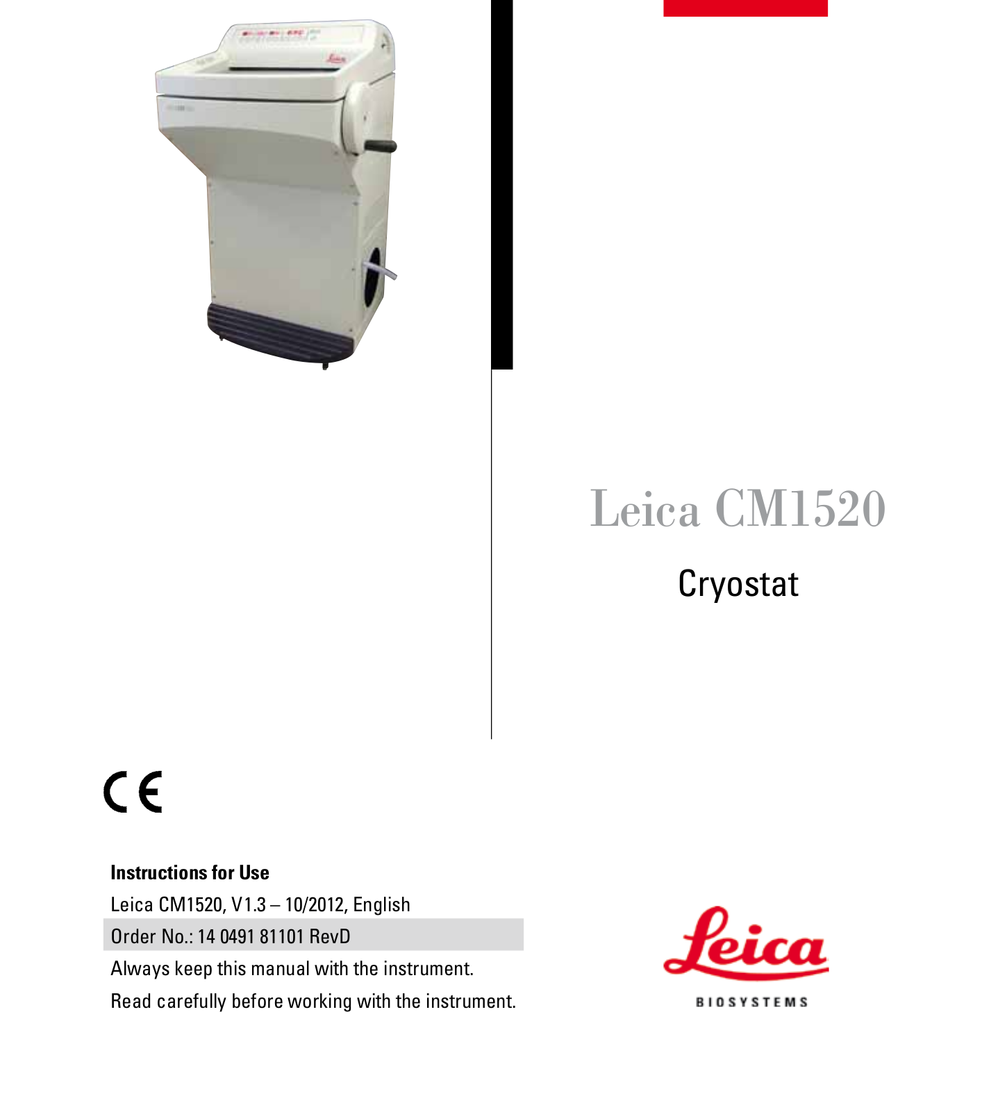 Leica CM1520 User Manual