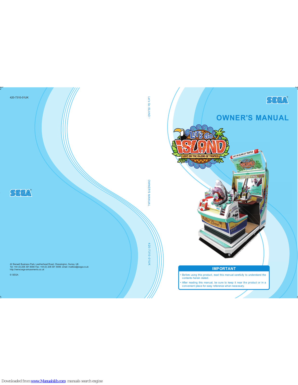 Sega Let’s Go ISLAND! Owner's Manual