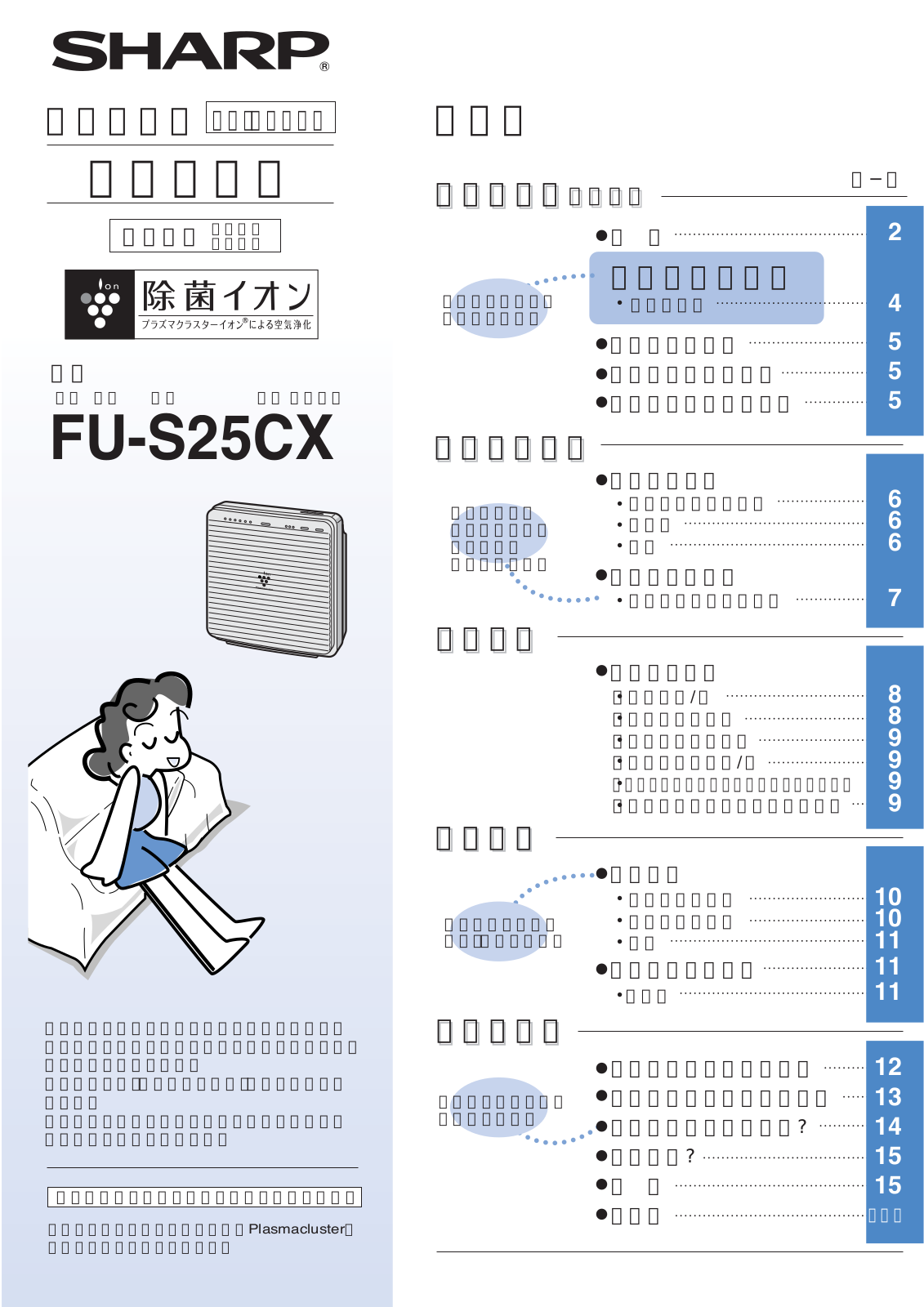 SHARP FU-S25CX User Manual