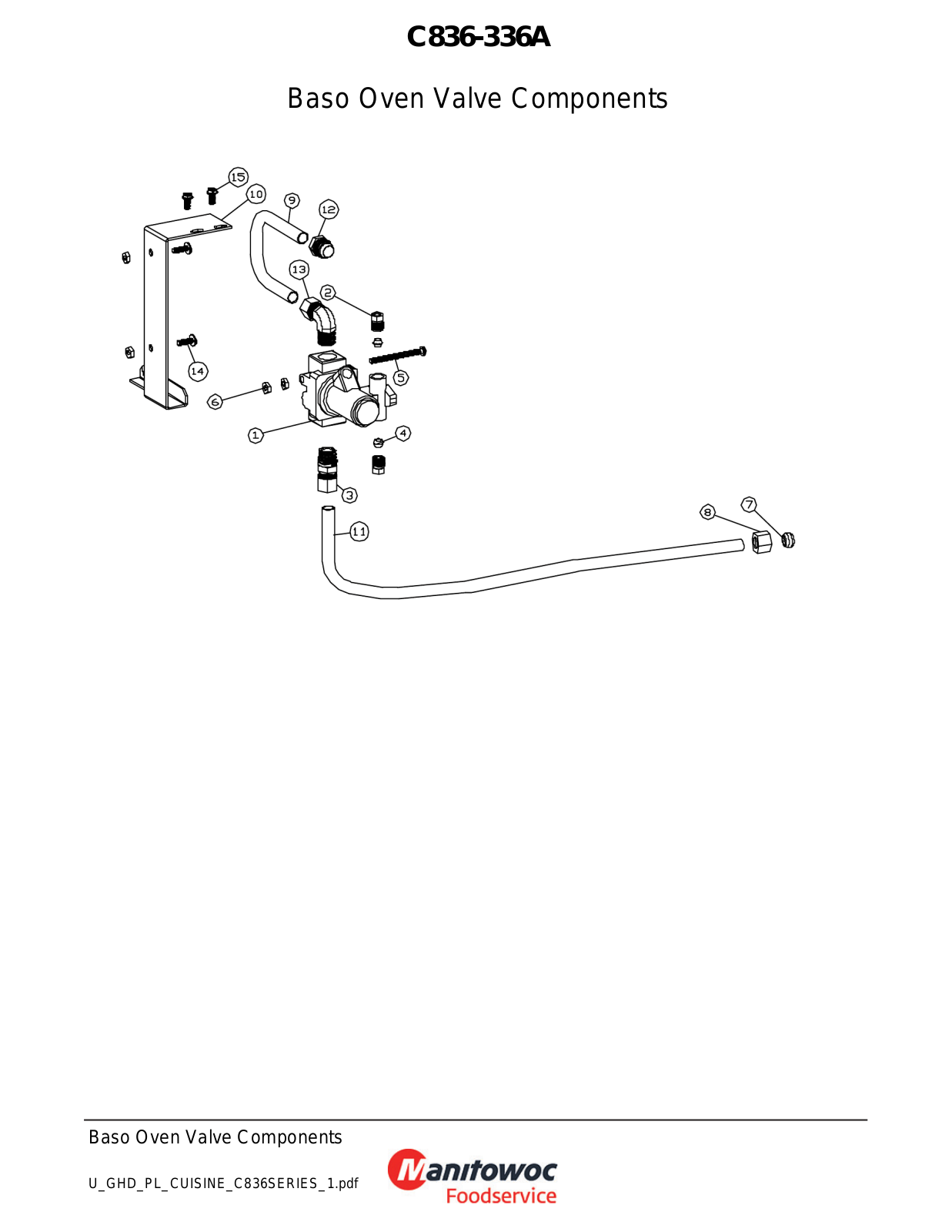 US Range C0836-48A Parts List