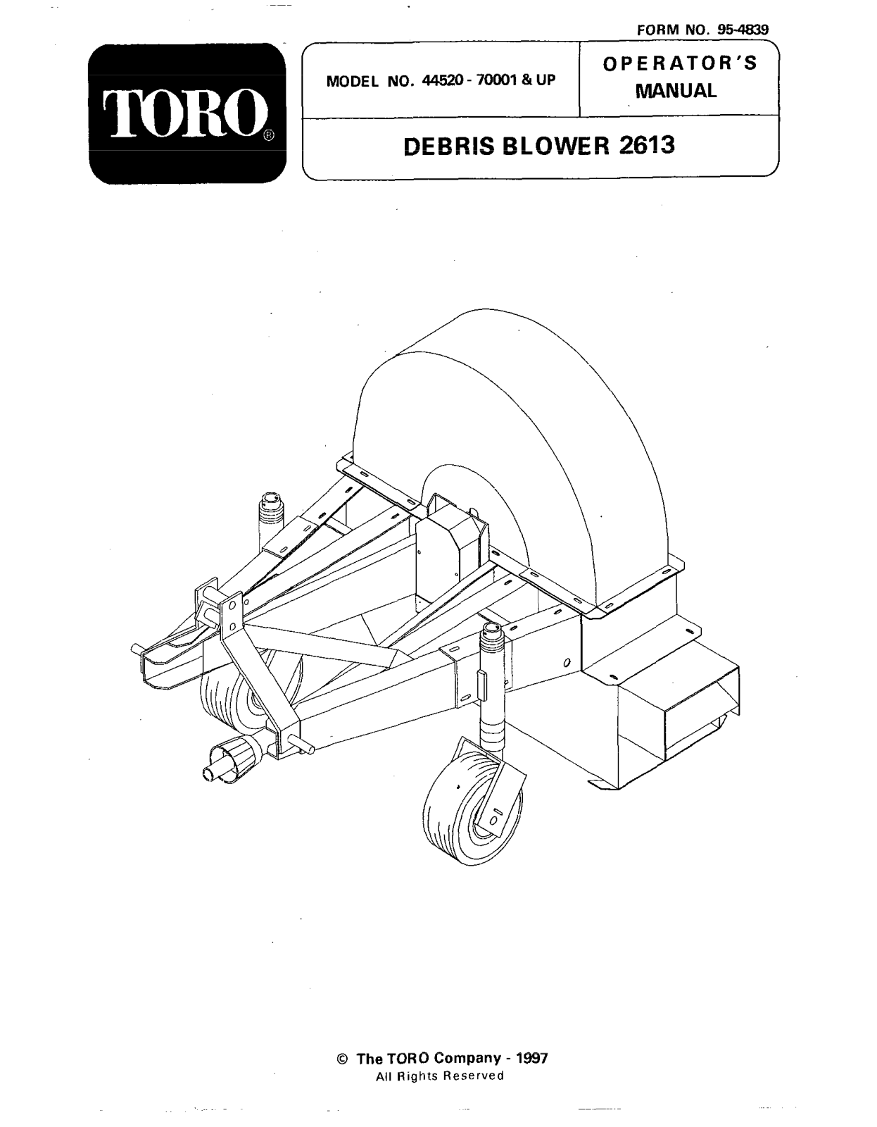 Toro 44520 Operator's Manual