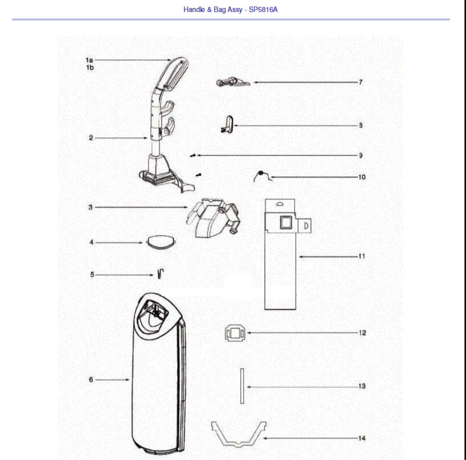 Sanitaire Sp5816a Owner's Manual