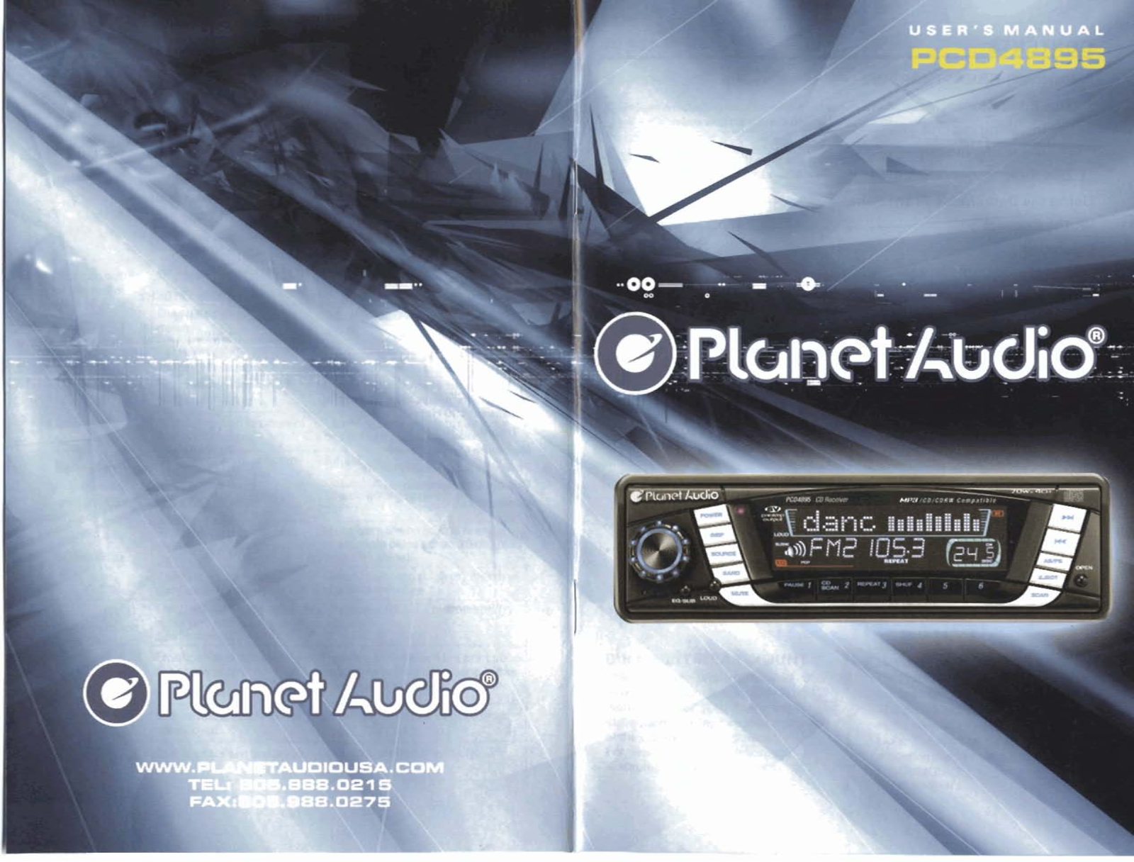 Planet Audio PCD4895 Users Manual - ManualMachine.com
