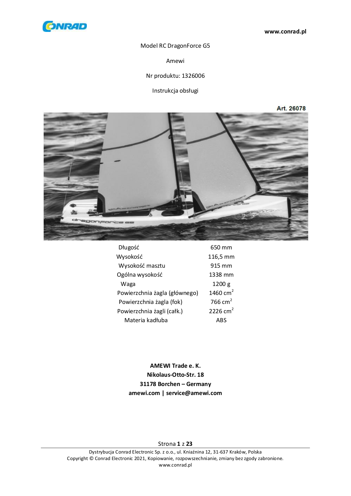 Amewi 26078 User guide - ManualMachine.com