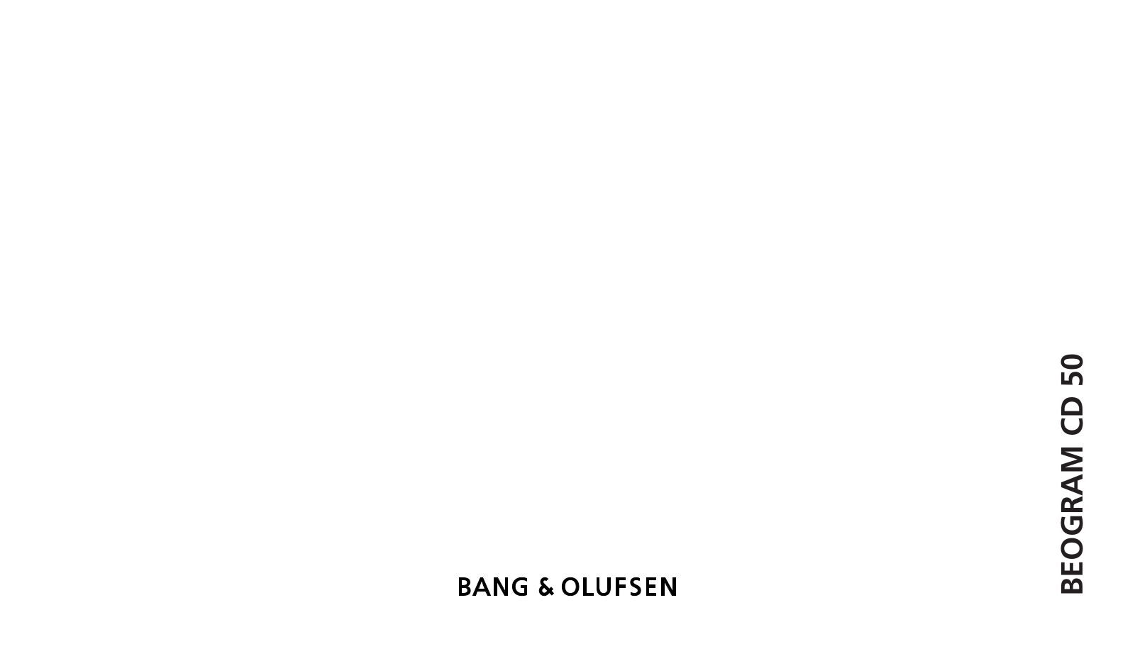 Bang and Olufsen Beogram CD-5 Owners manual