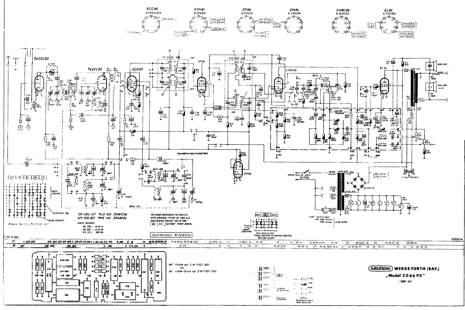 Grundig 2066-PX Schematic