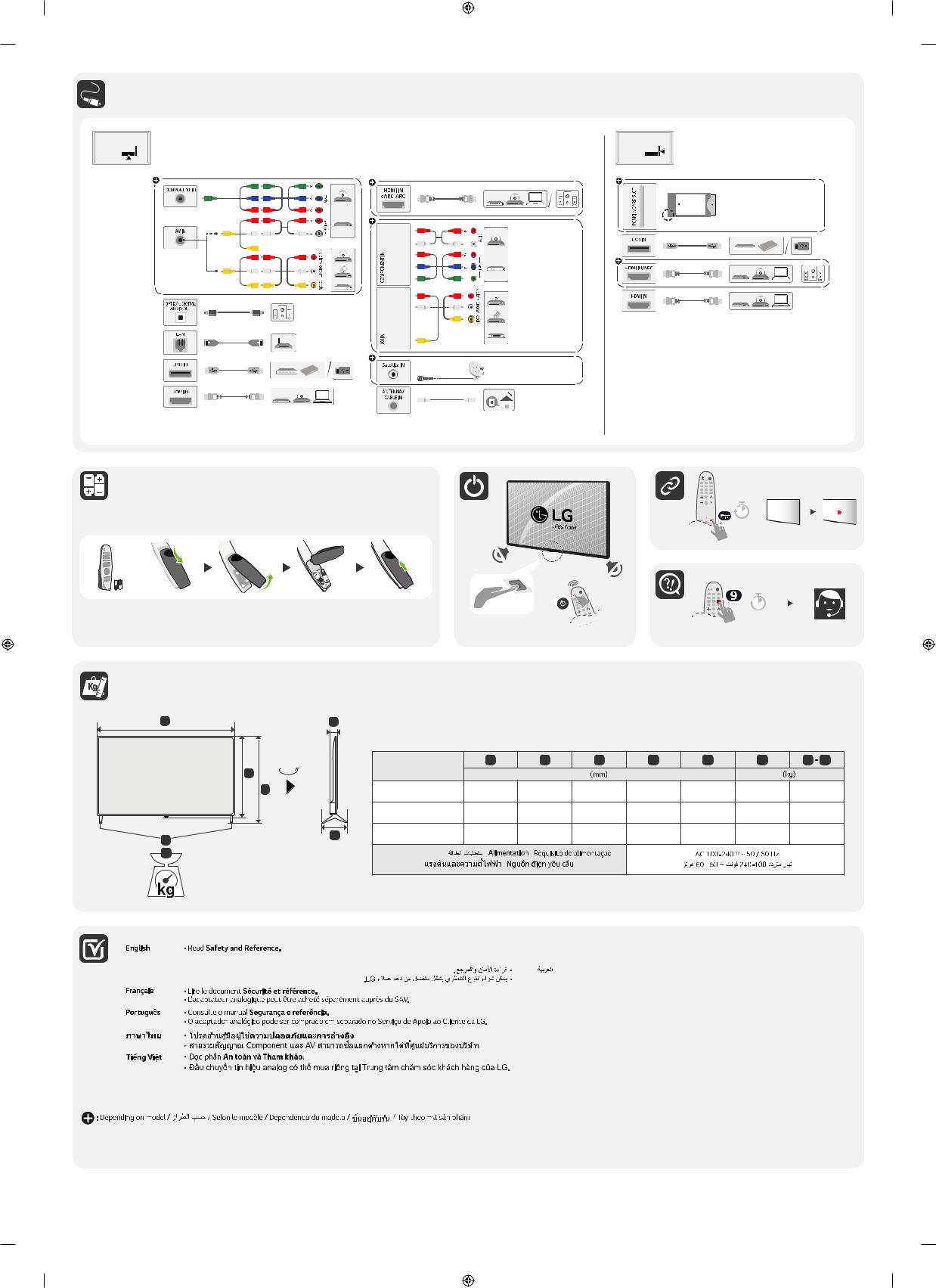 LG 86UN8000PTB, 75UN8000PTB, 82UN8000PTB, 82UN8080PVA Quick Setup Guide