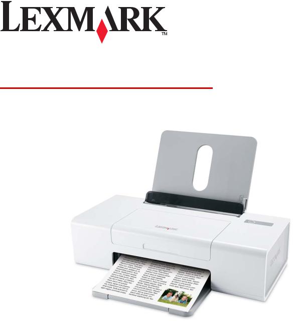Lexmark Z1380, Z1300, Z1310, Z1320 User Manual