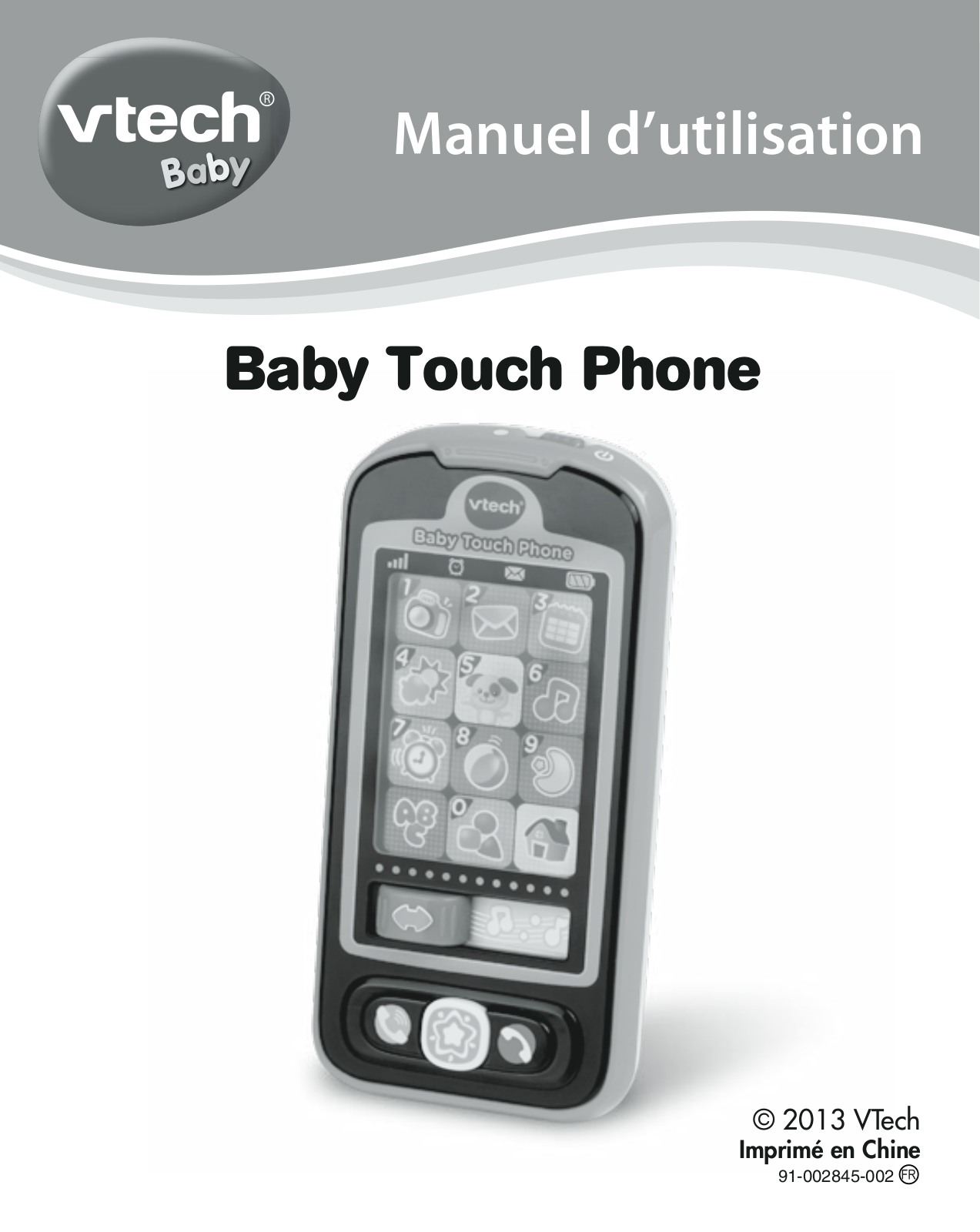 VTECH Baby Touch Phone Instruction Manual