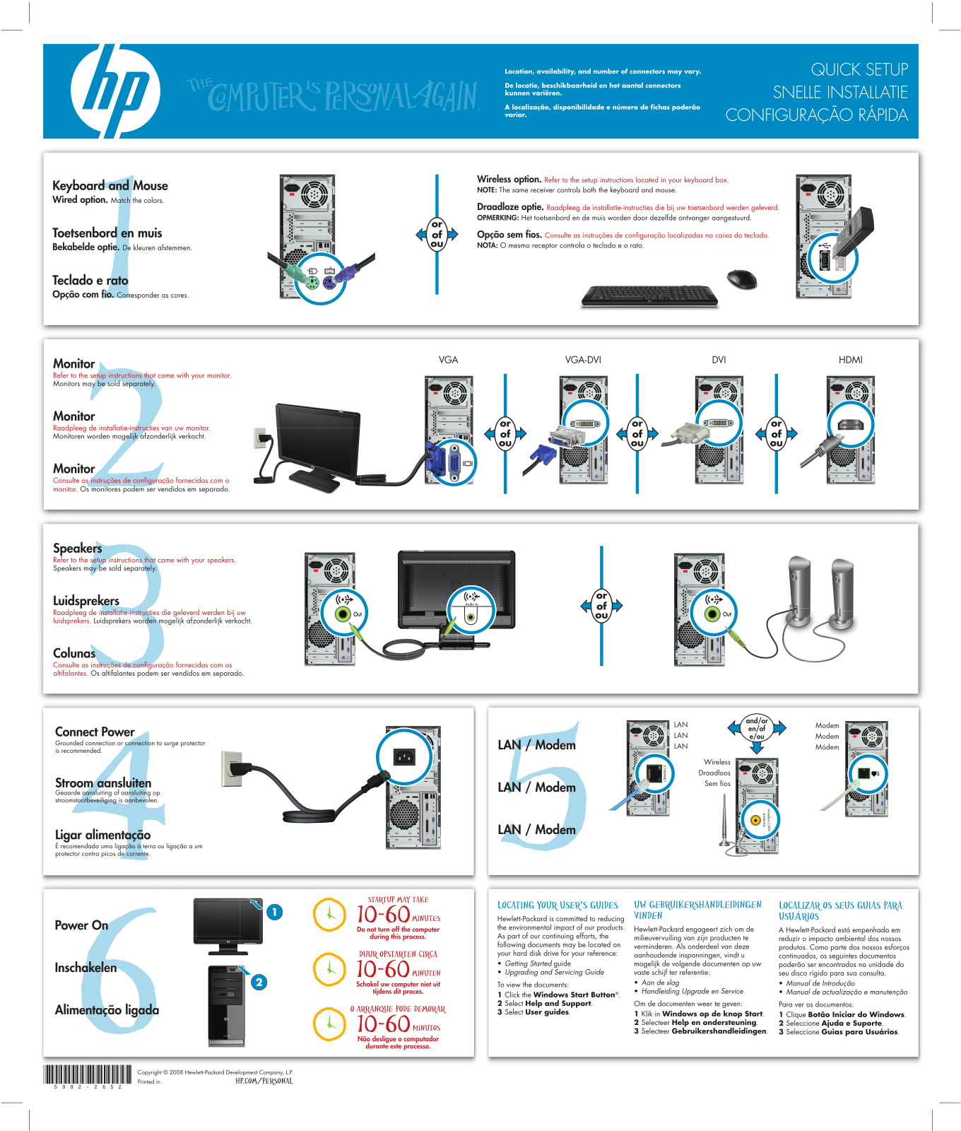 HP PAVILION A6632, PAVILION A6355, PAVILION A6606, PAVILION A6611, PAVILION A6605 User Manual