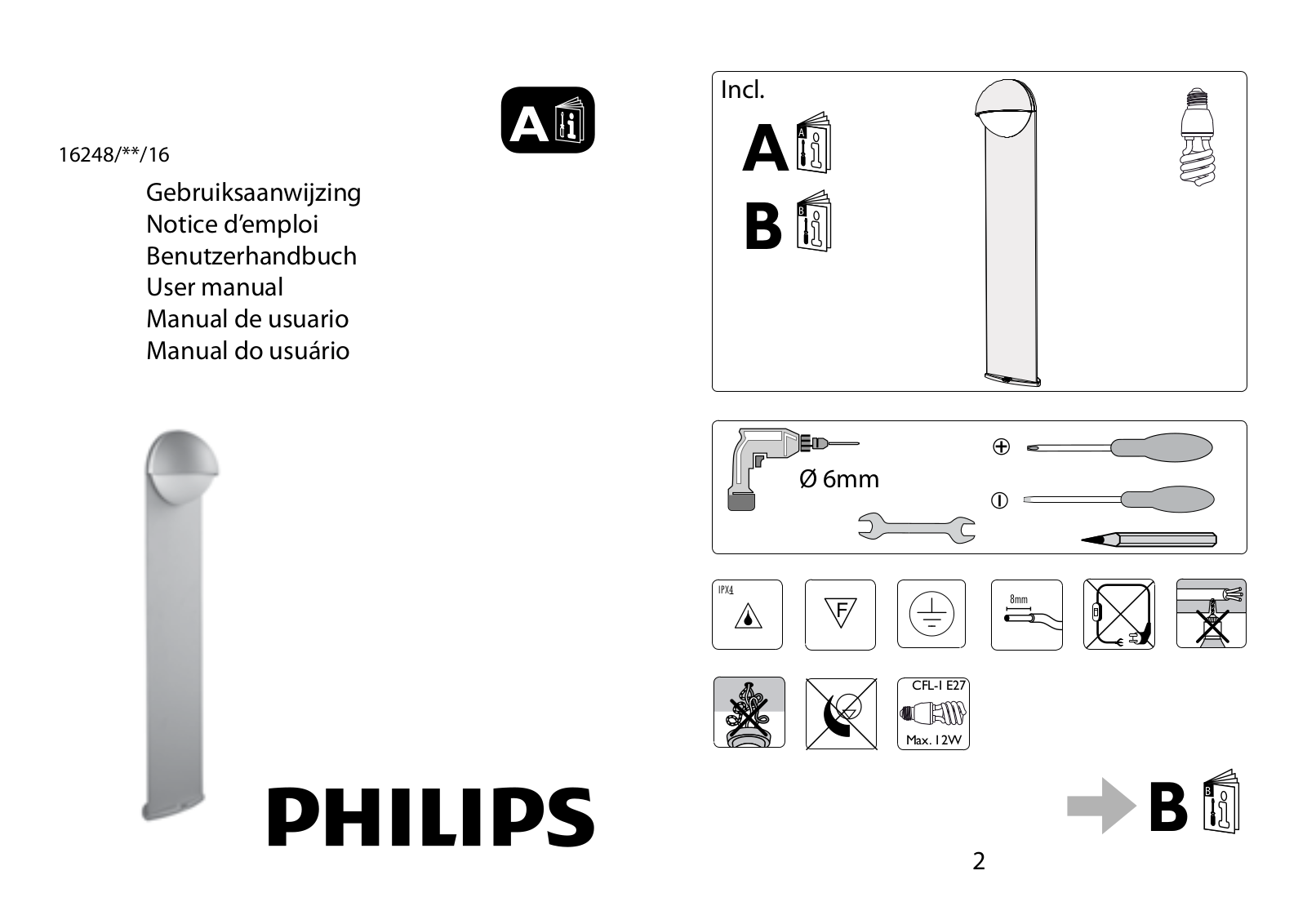 Philips 16248-93-16 Instruction Manual