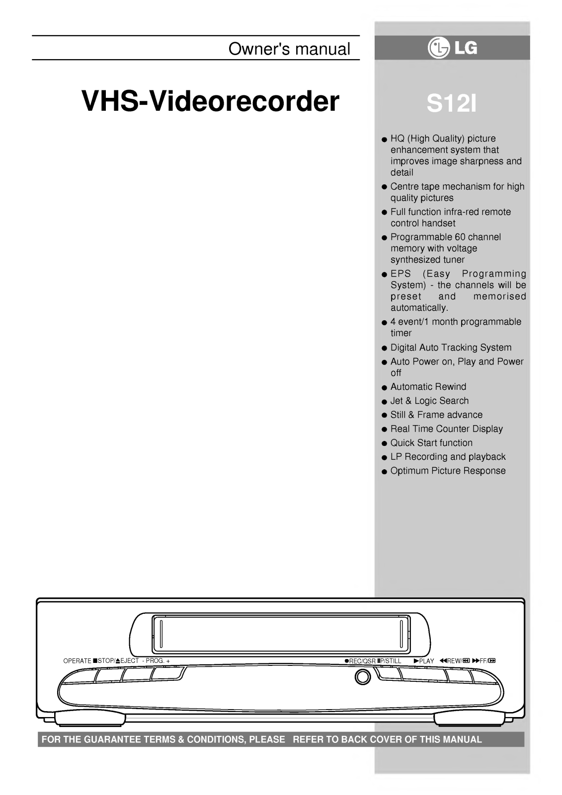 LG S12I User Manual