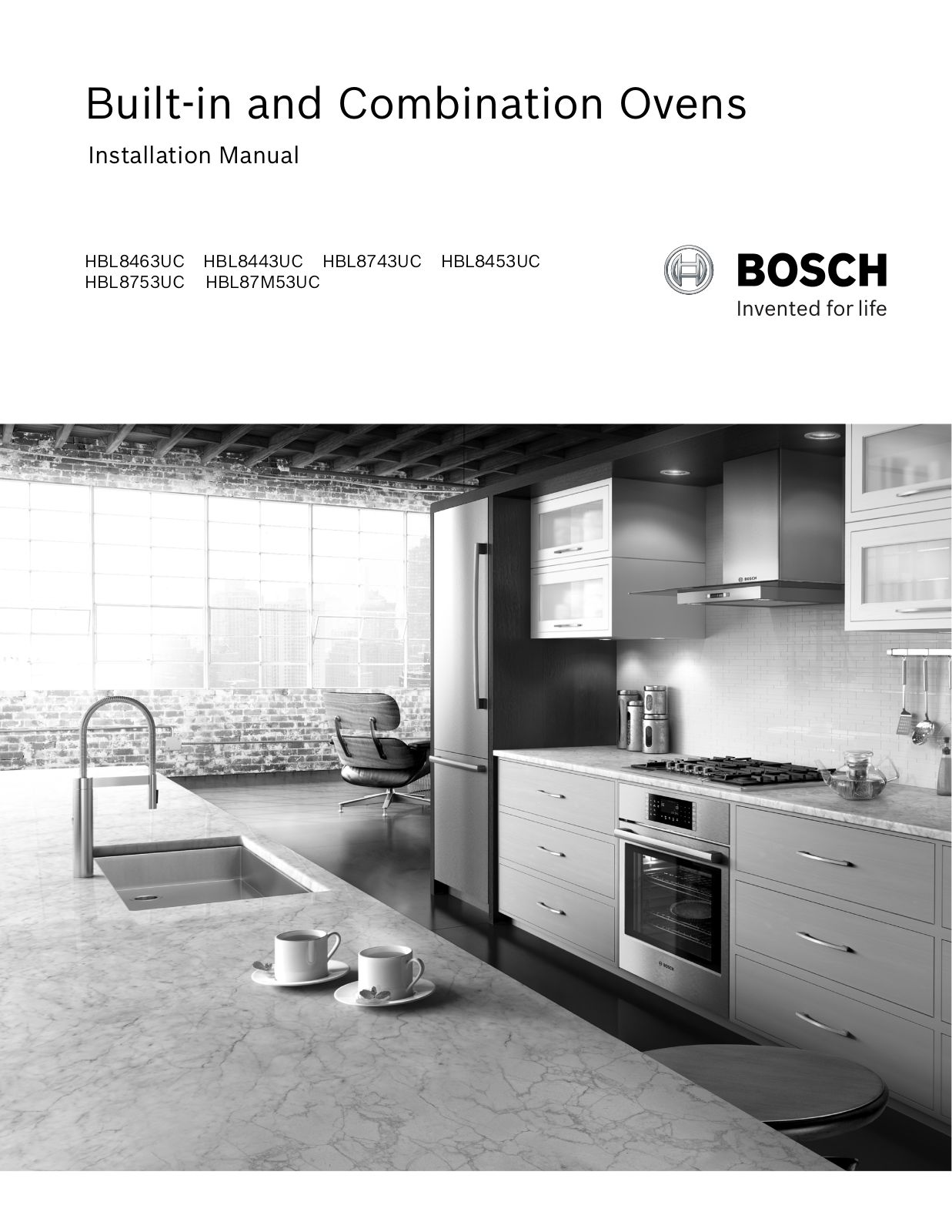 Bosch HBL8463UC, HBL8443UC, HBL8453UC Installation Manual