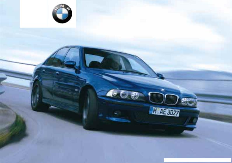 BMW M5 2003, M5 Sedan 2003 Owner's Manual