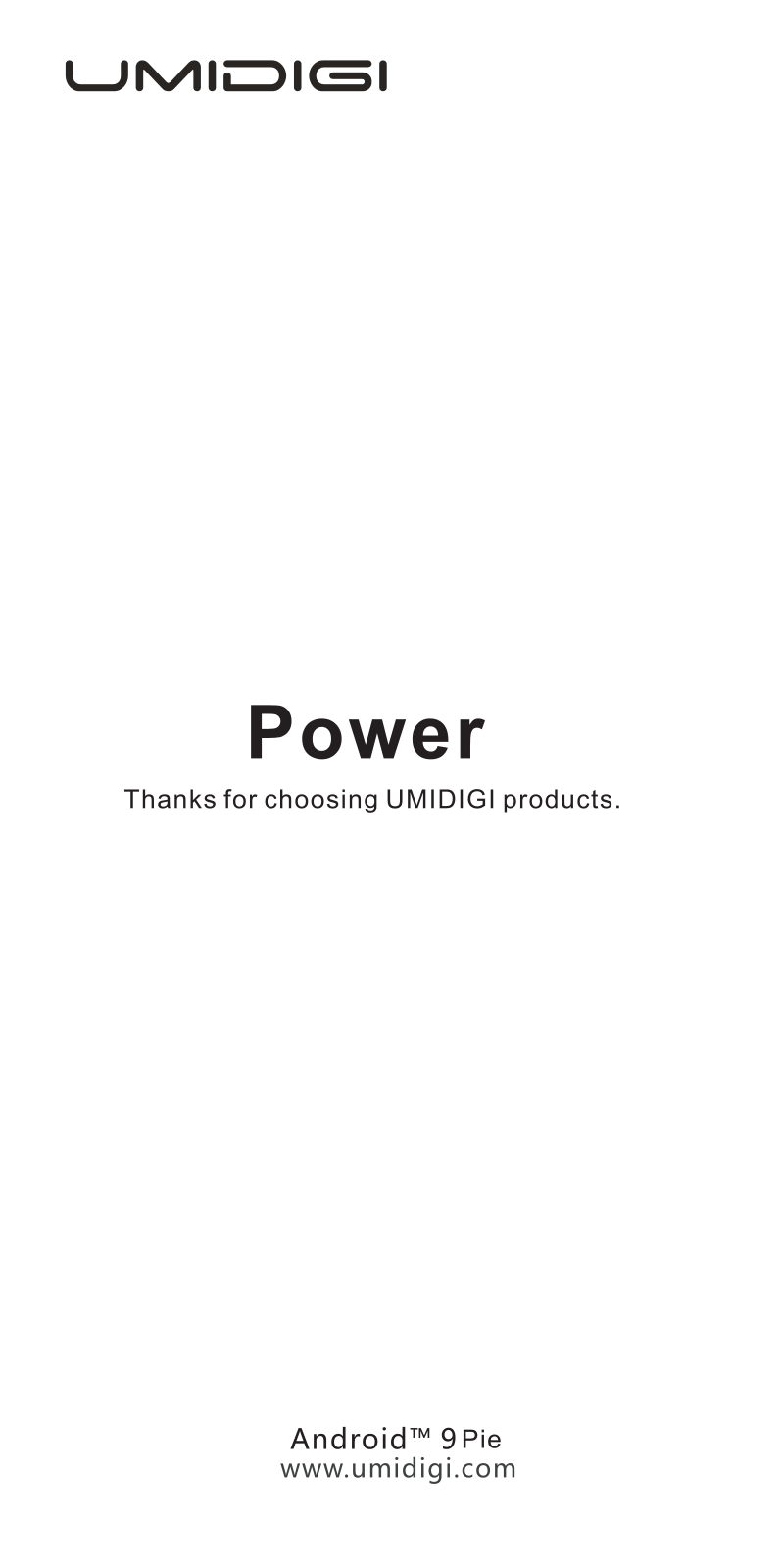 Umidigi Power Owner's Guide