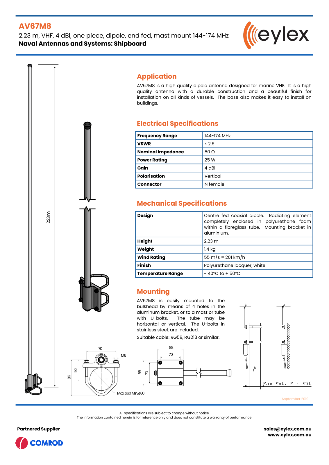 Eylex AV67M8 brochure - ManualMachine.com