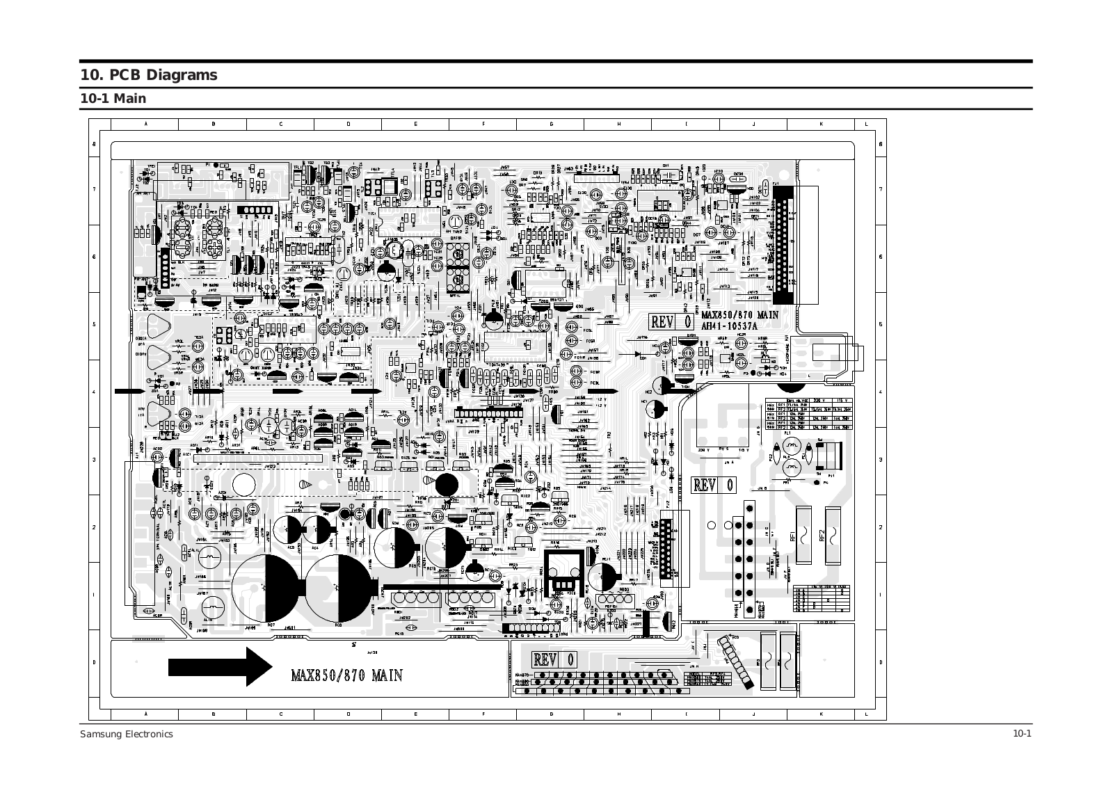 SAMSUNG max858, max860 Printed Circuit Board Diagram