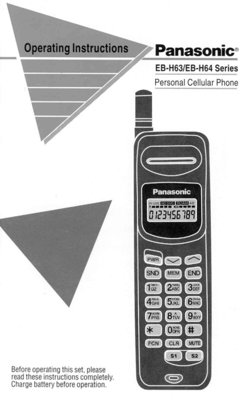 Panasonic EB-H64, EBH63 User Manual