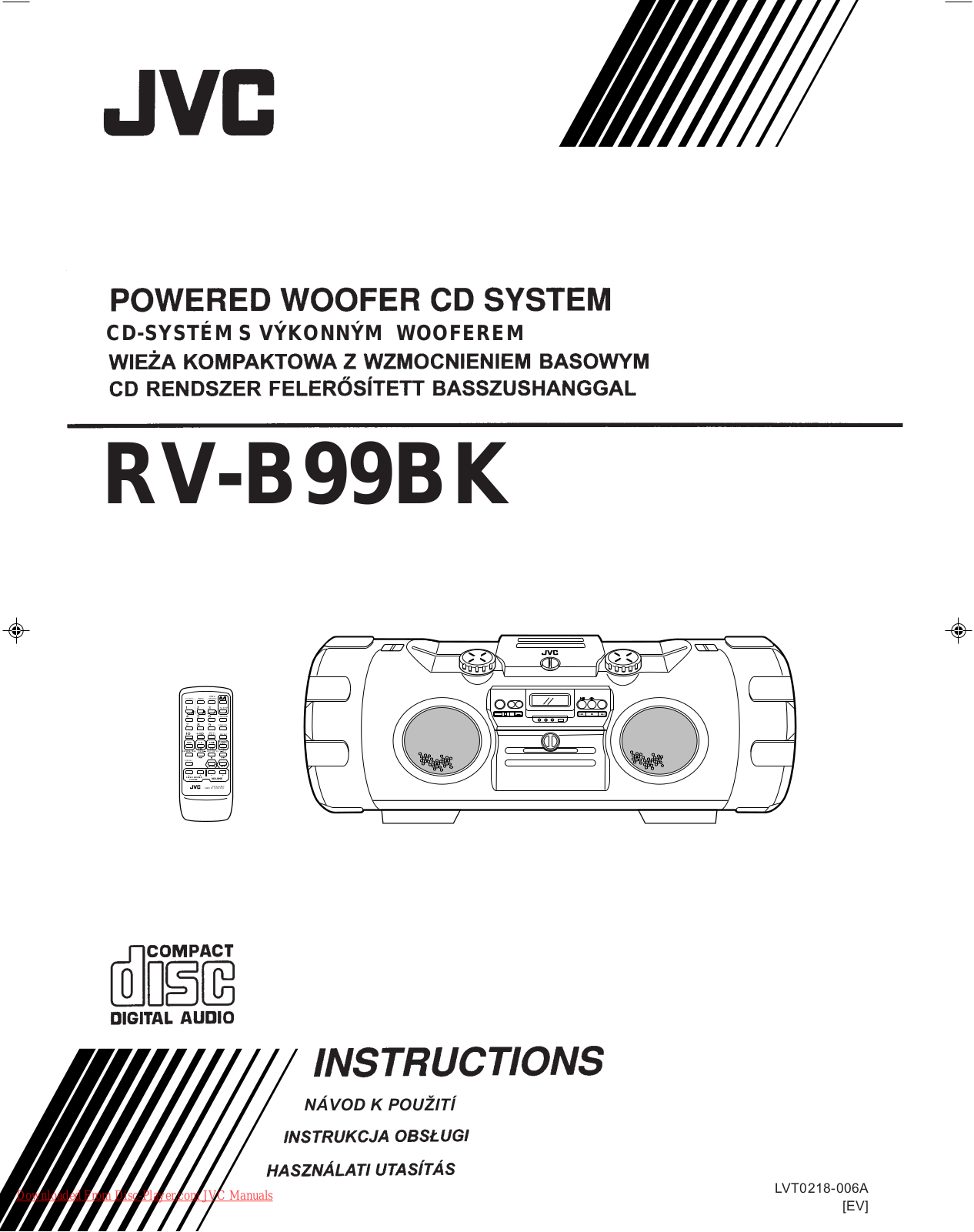 JVC Kaboom! RV-B99BK Instructions Manual