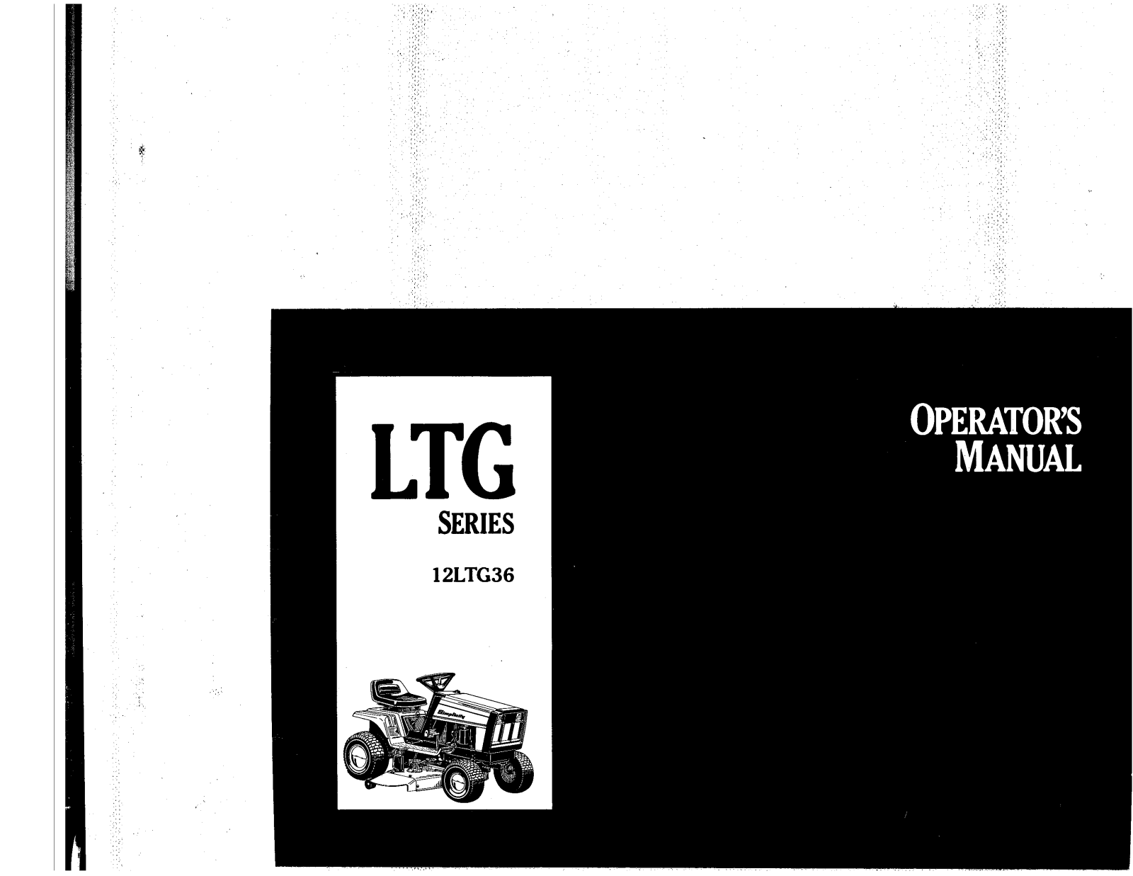 Snapper 12LTG36, LTG Series User Manual