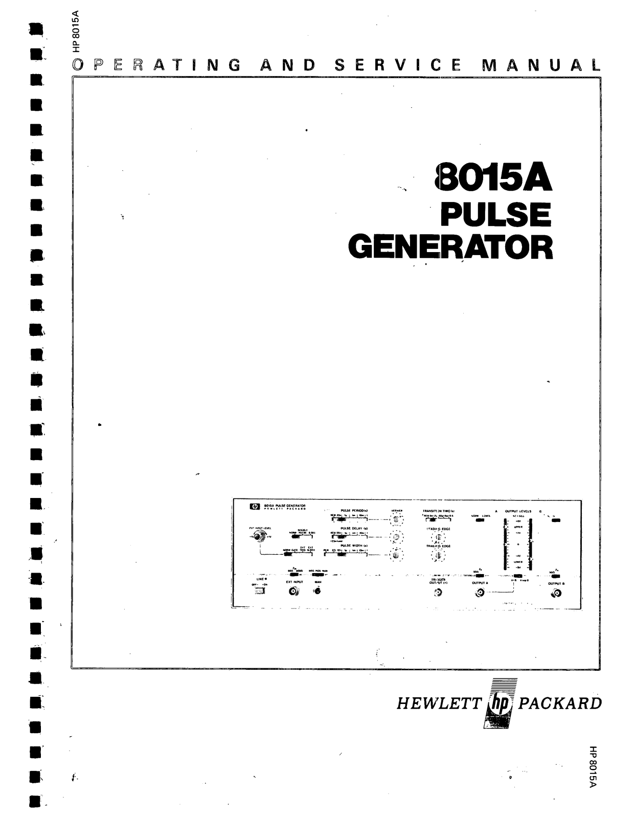 HP 8015a schematic