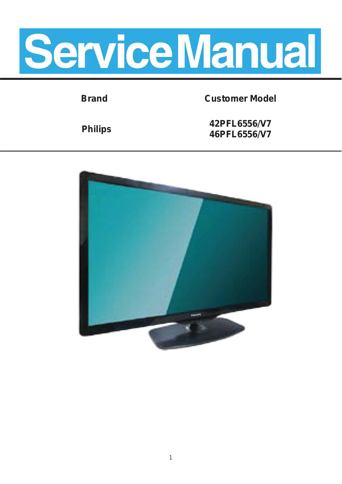 Philips 42PFL6556/V7, 46PFL6556/V7 Schematic