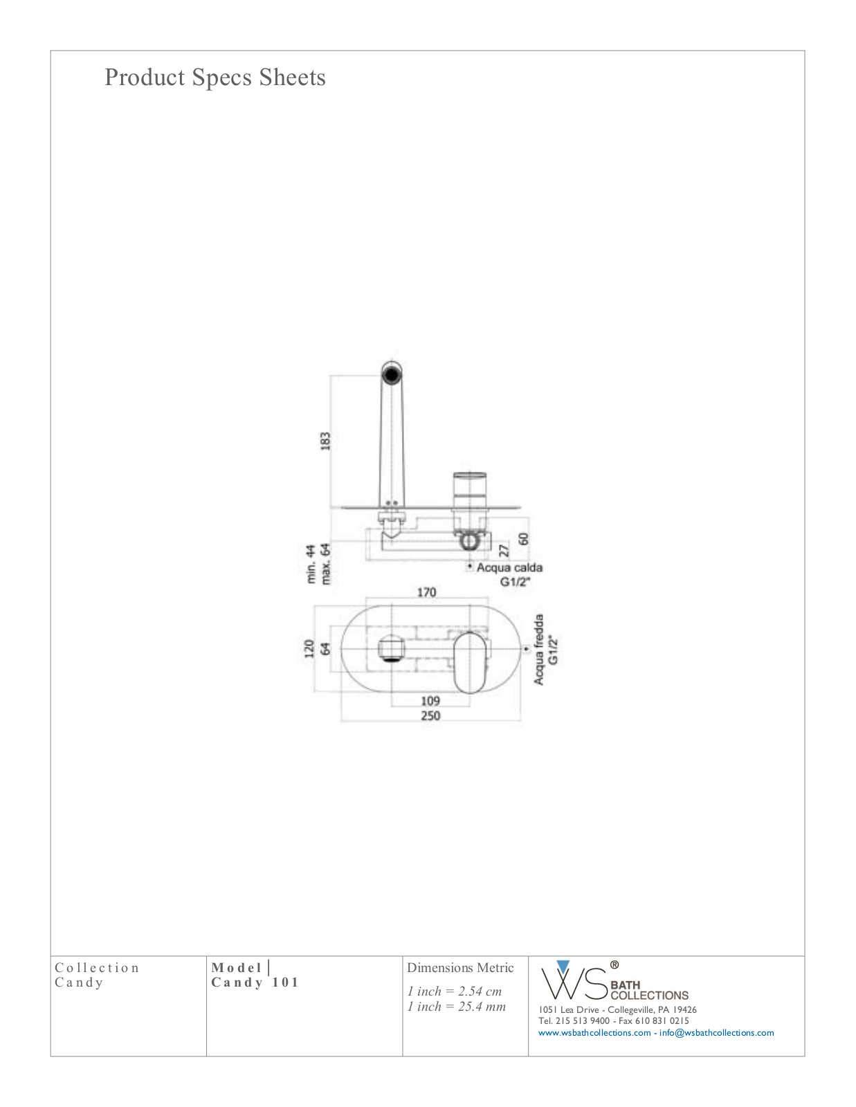 WS Bath Collections WSO3091 Specifications - ManualMachine.com