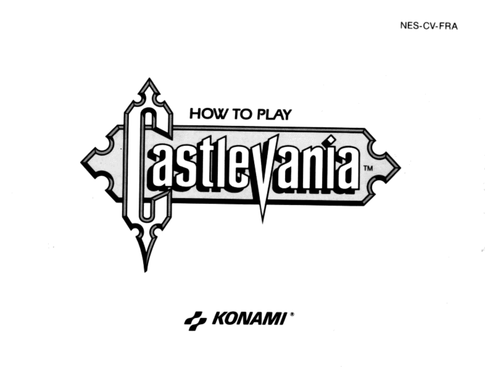 GAMES NINTENDO NES CASTLEVANIA User Manual