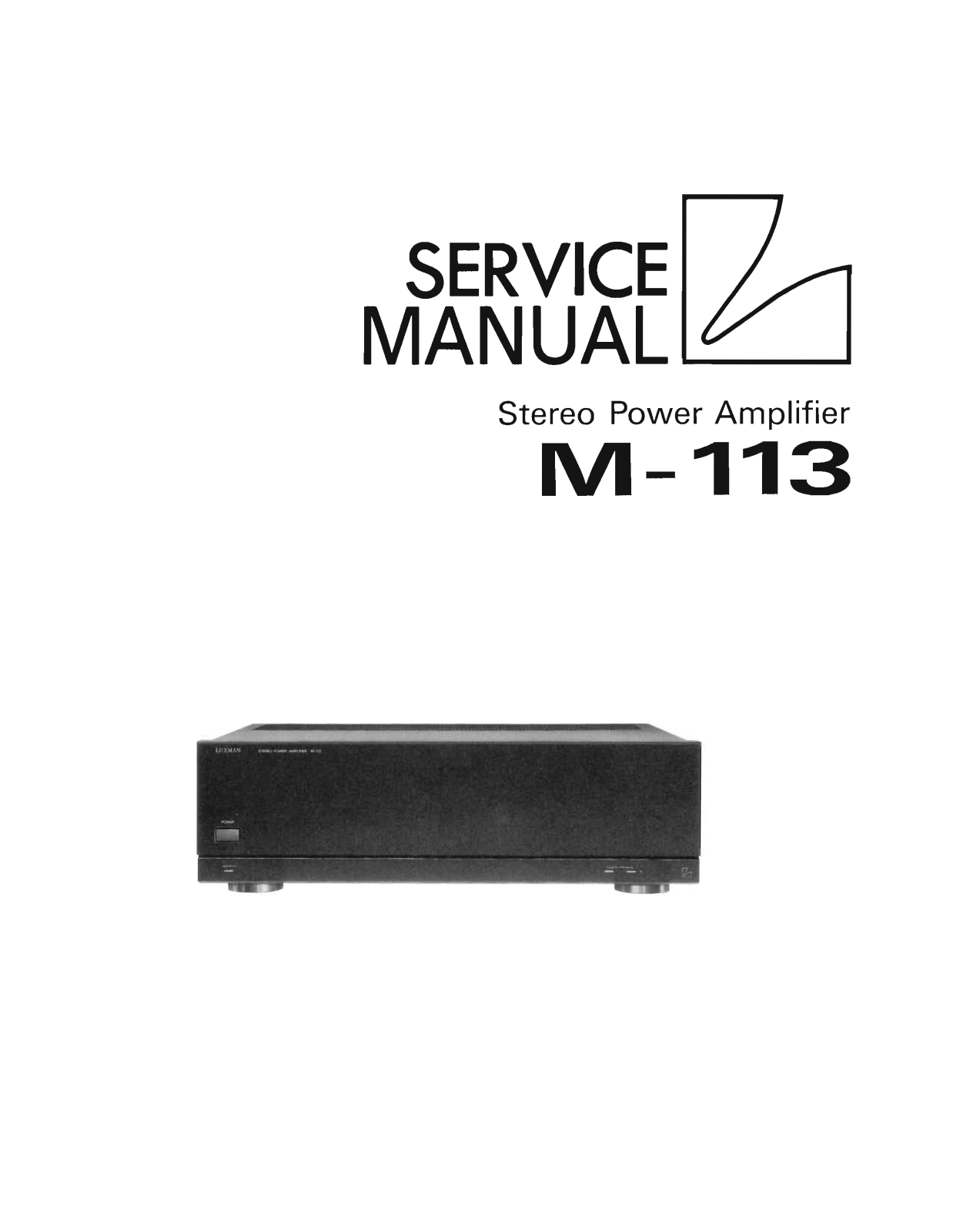 Luxman M-113 Service Manual