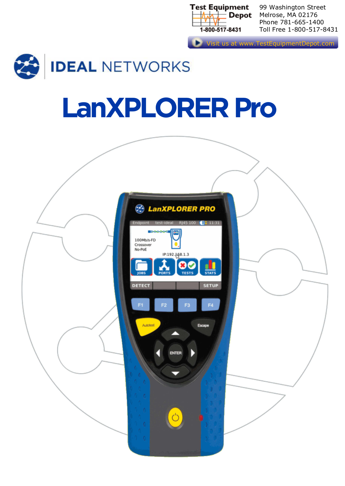 IDEAL Networks LanXPLORERPro Quick Reference Manual