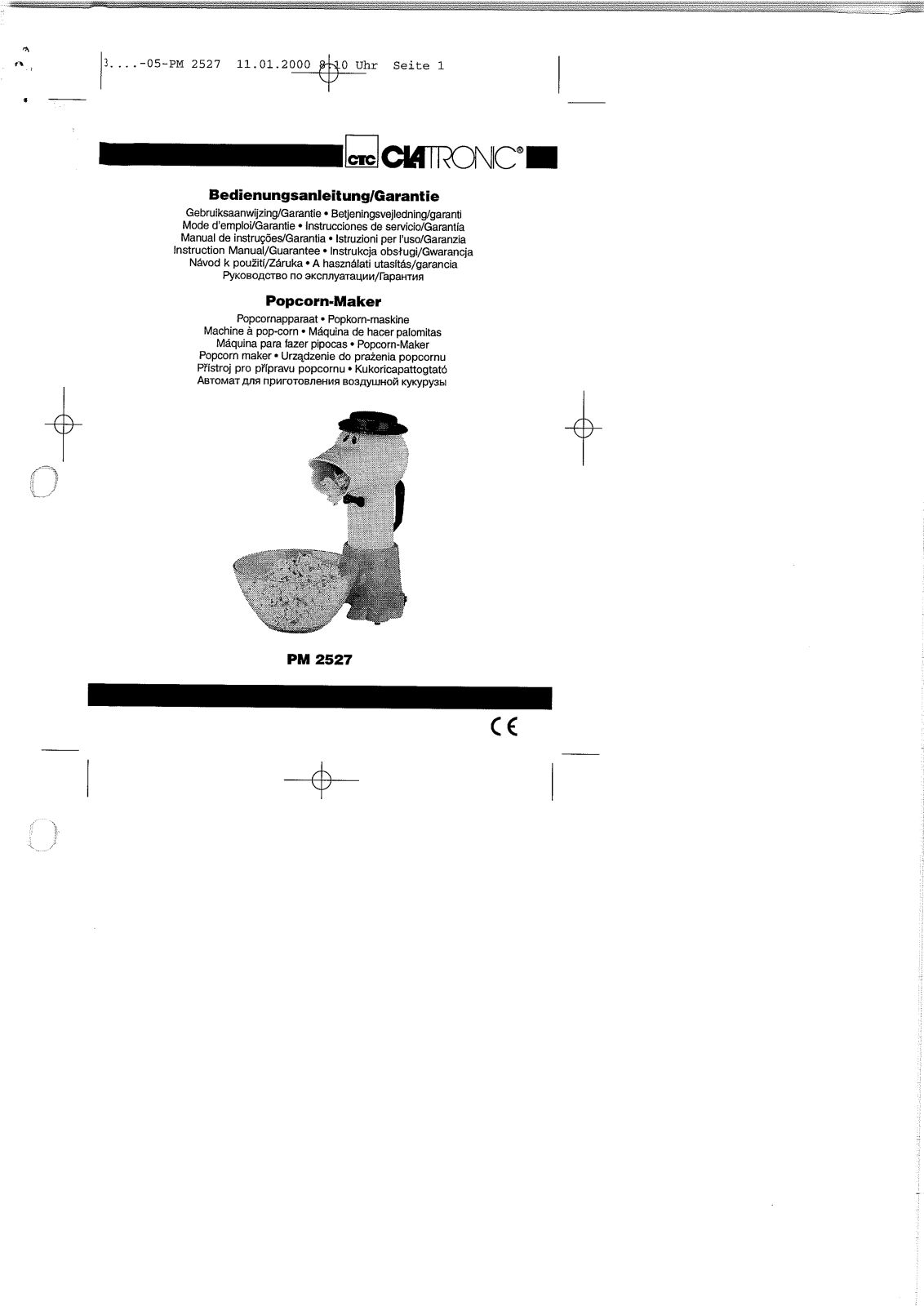 Clatronic PM 2527 User Manual