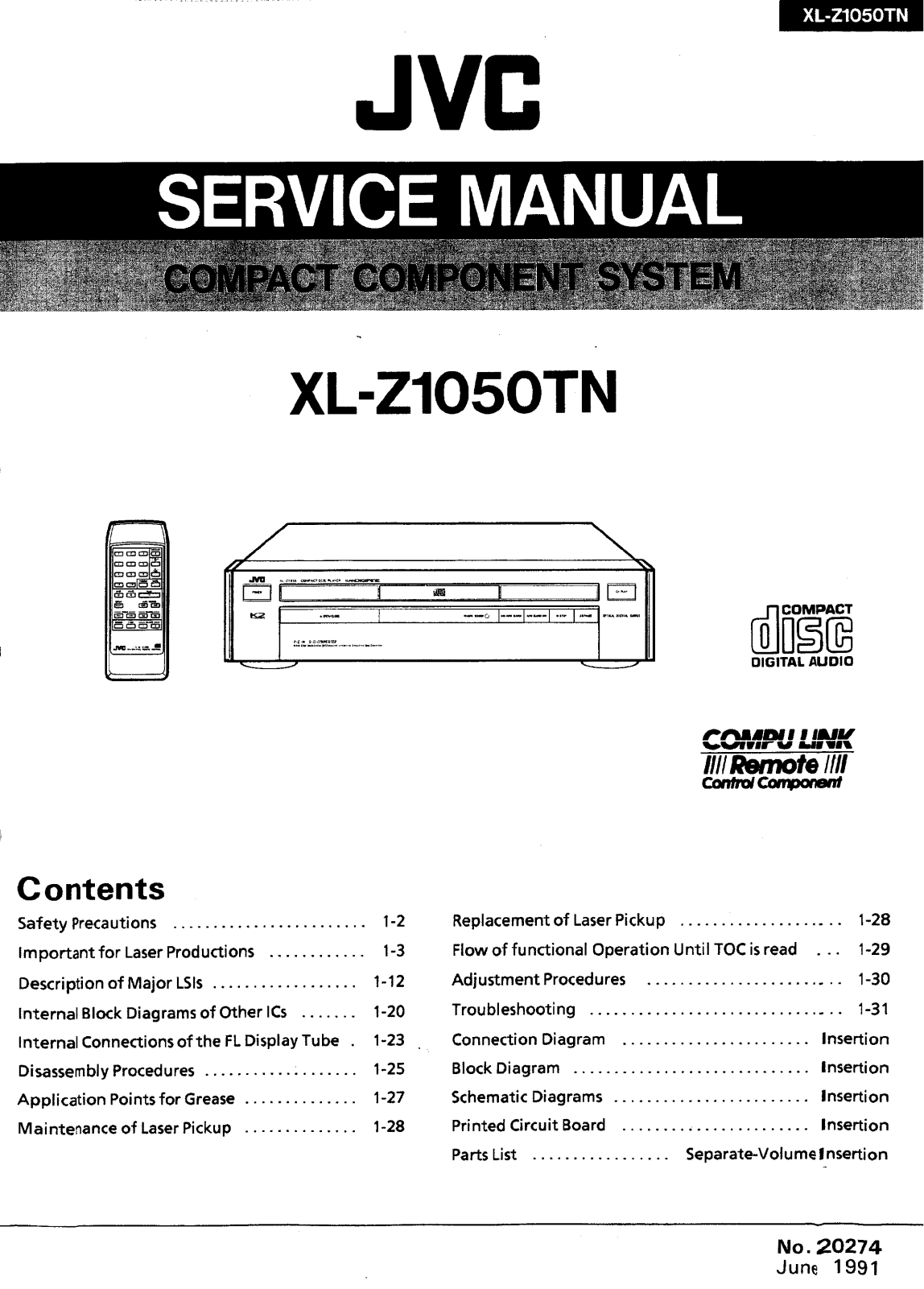 JVC XLZ1050TN Schematic