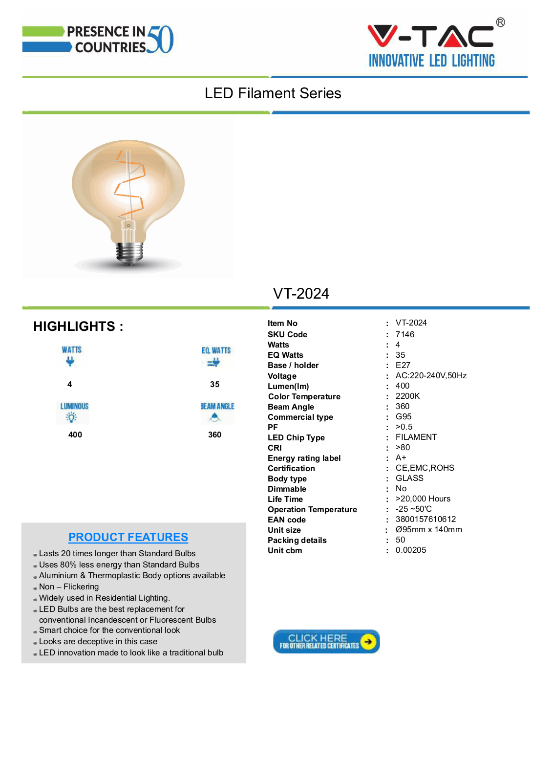 V-TAC VT-7146 Datasheet - ManualMachine.com