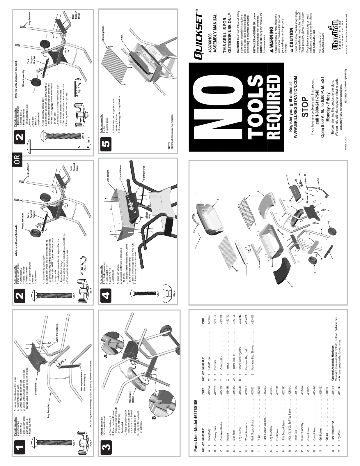 Charbroil 463760106 Owner's Manual