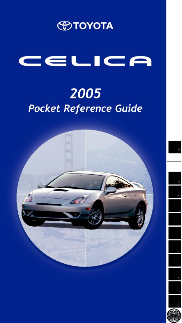 Toyota Celica 2005 User Manual