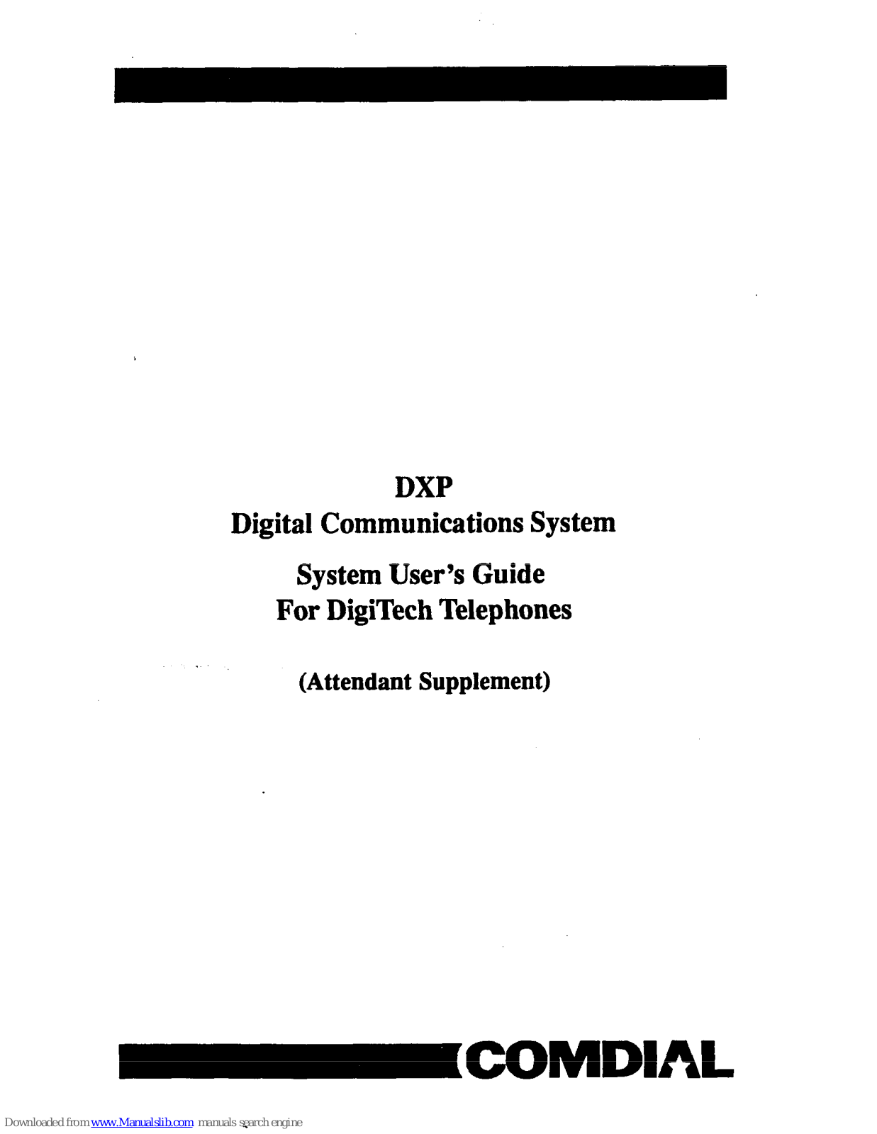 Comdial 7700S, 7714X, 7714S User Manual - ManualMachine.com