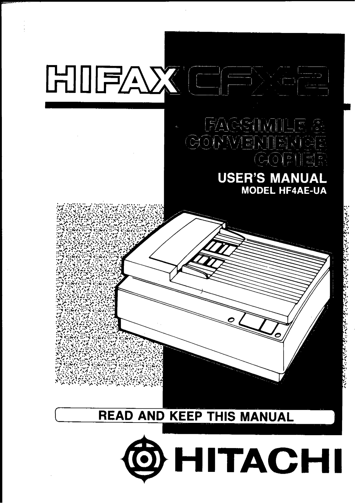 Hitachi HIFAX CFX2 User Manual