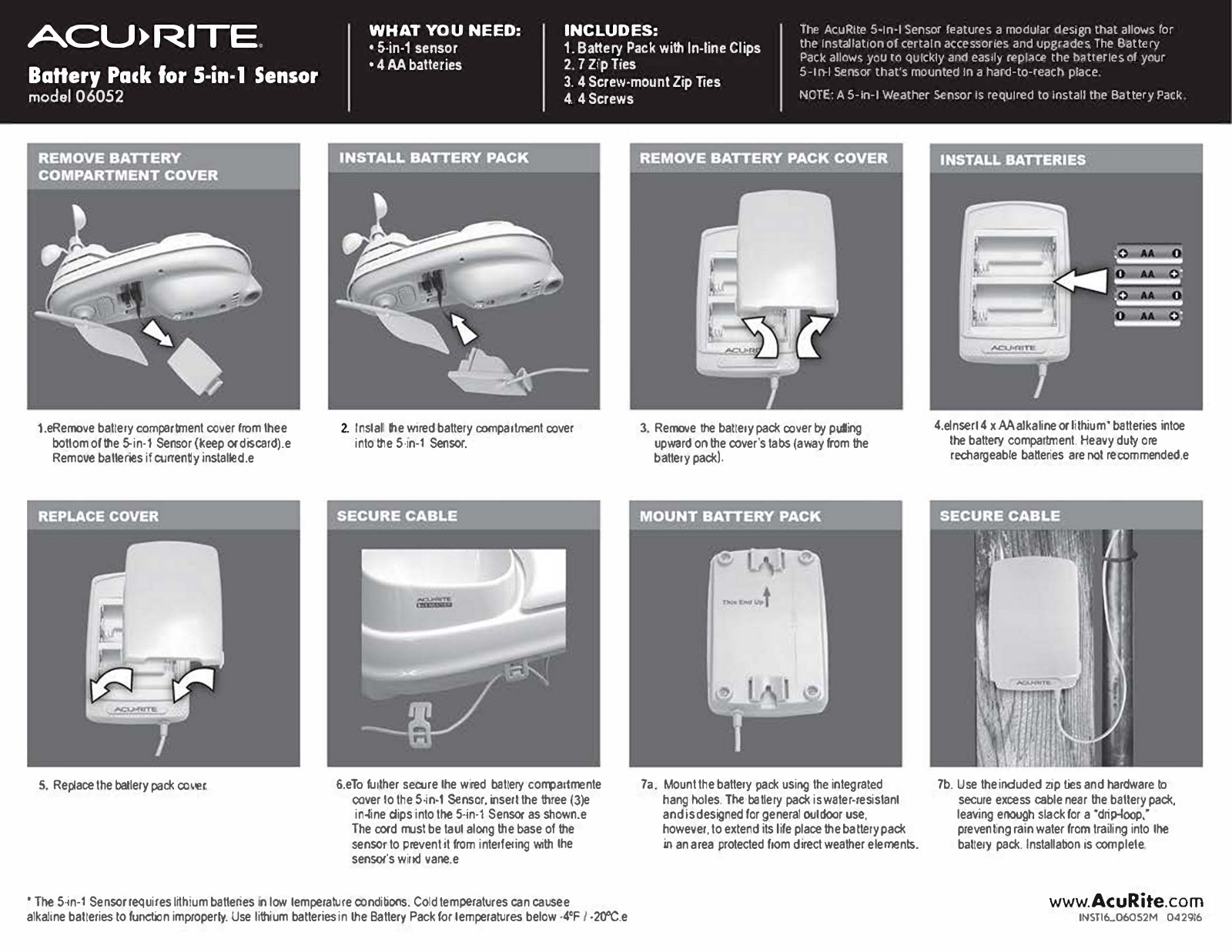 AcuRite 06052 User Manual