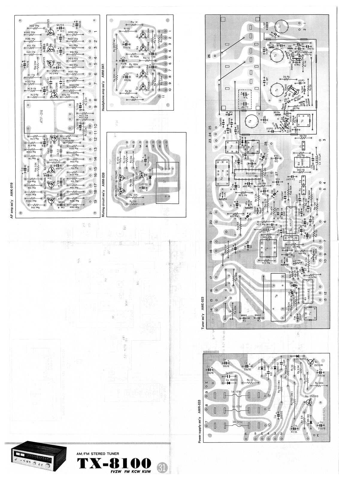 Pioneer TX-8100 Service Manual